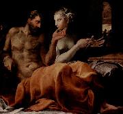 Francesco Primaticcio Odysseus und Penelope oil painting
